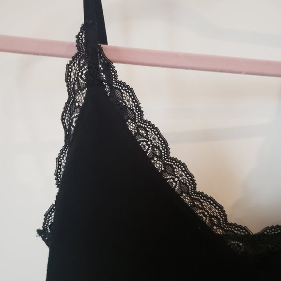 C'EST MOI - black bamboo bodysuit and tank top - ONE SIZE - Picture 14 of 15